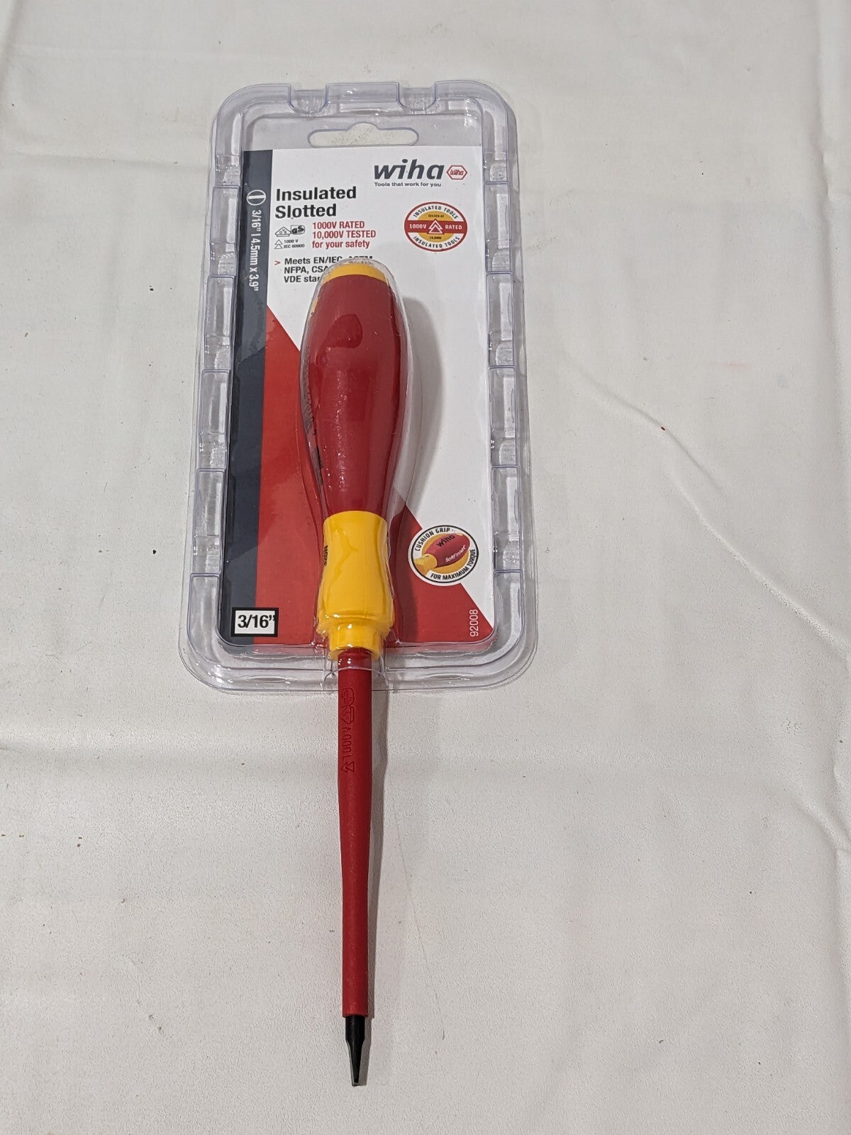 Wiha Tools Insulated Slotted Screwdriver 4.5 mm 92008