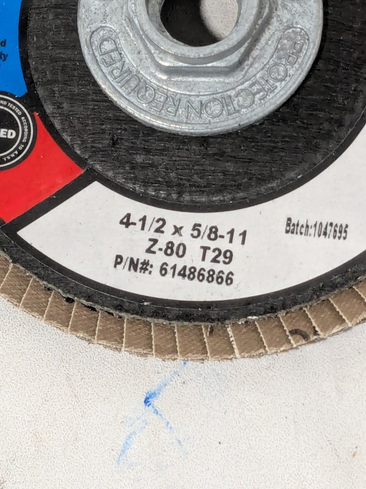 CGW Flap Disc: 4-1/2" Dia, 80 Grit, Zirconia Alumina, Type 29 Qty 5 61486866