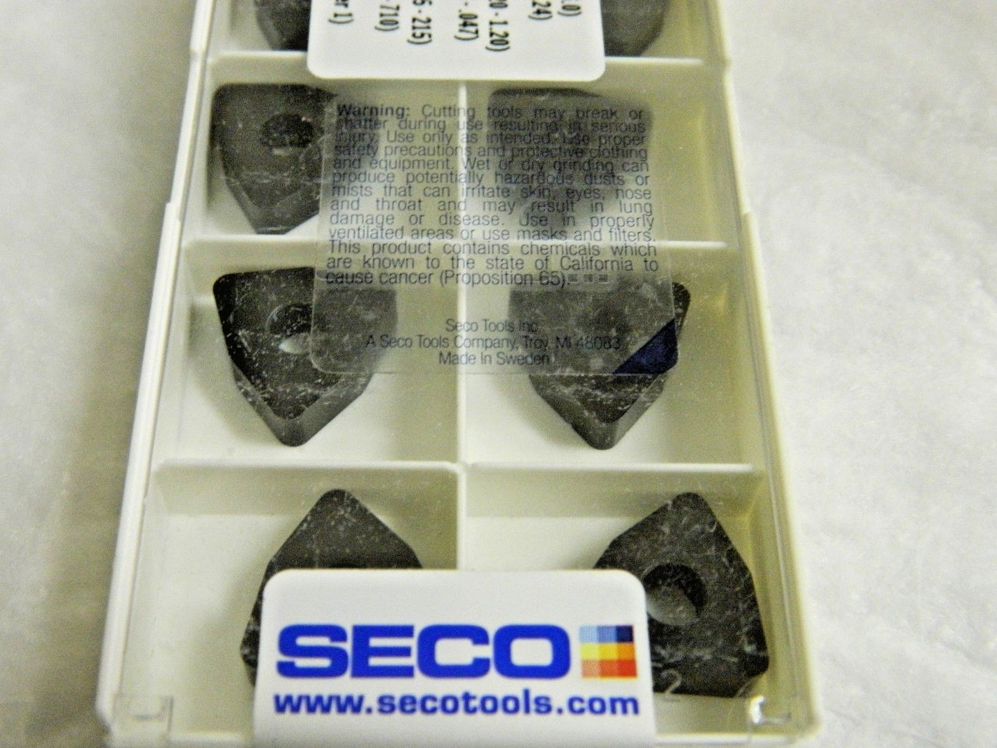 Seco Carbide Turning Inserts 3/16" Thick WNMA080416 Grade TK1001 Qty 10 698