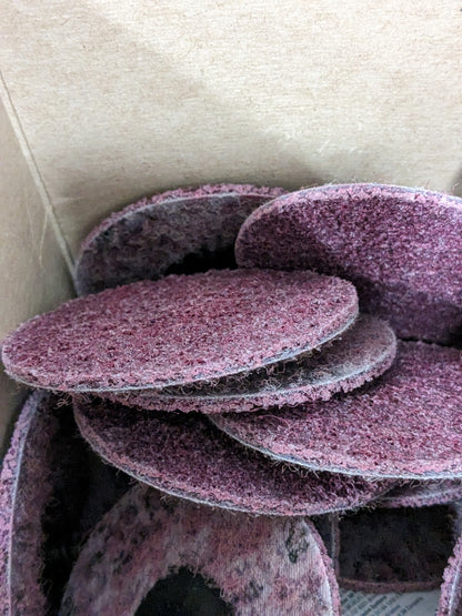 3M Quick-Change Disc: Roloc TR, 3" Dia, Ceramic AO, Non-Woven 7100007318