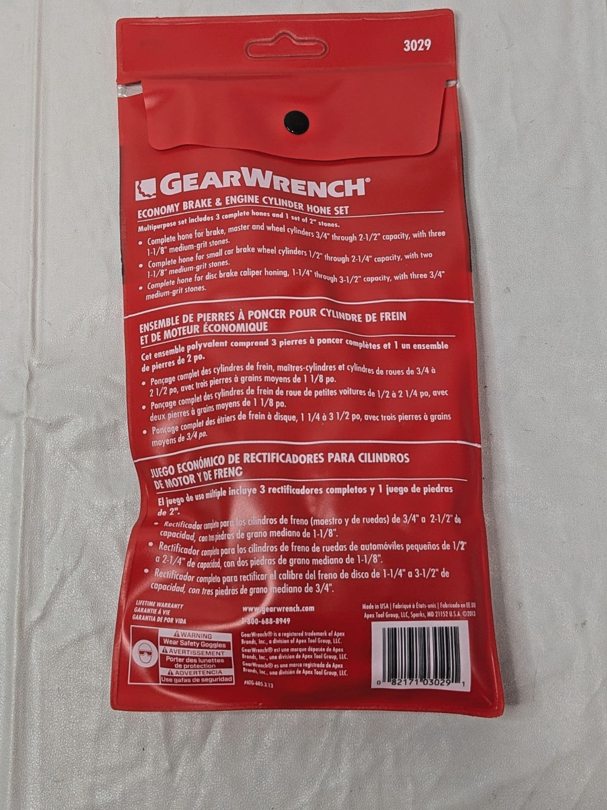 GEARWRENCH Economy Multi-Purpose Brake & Engine Cylinder Hone 3029