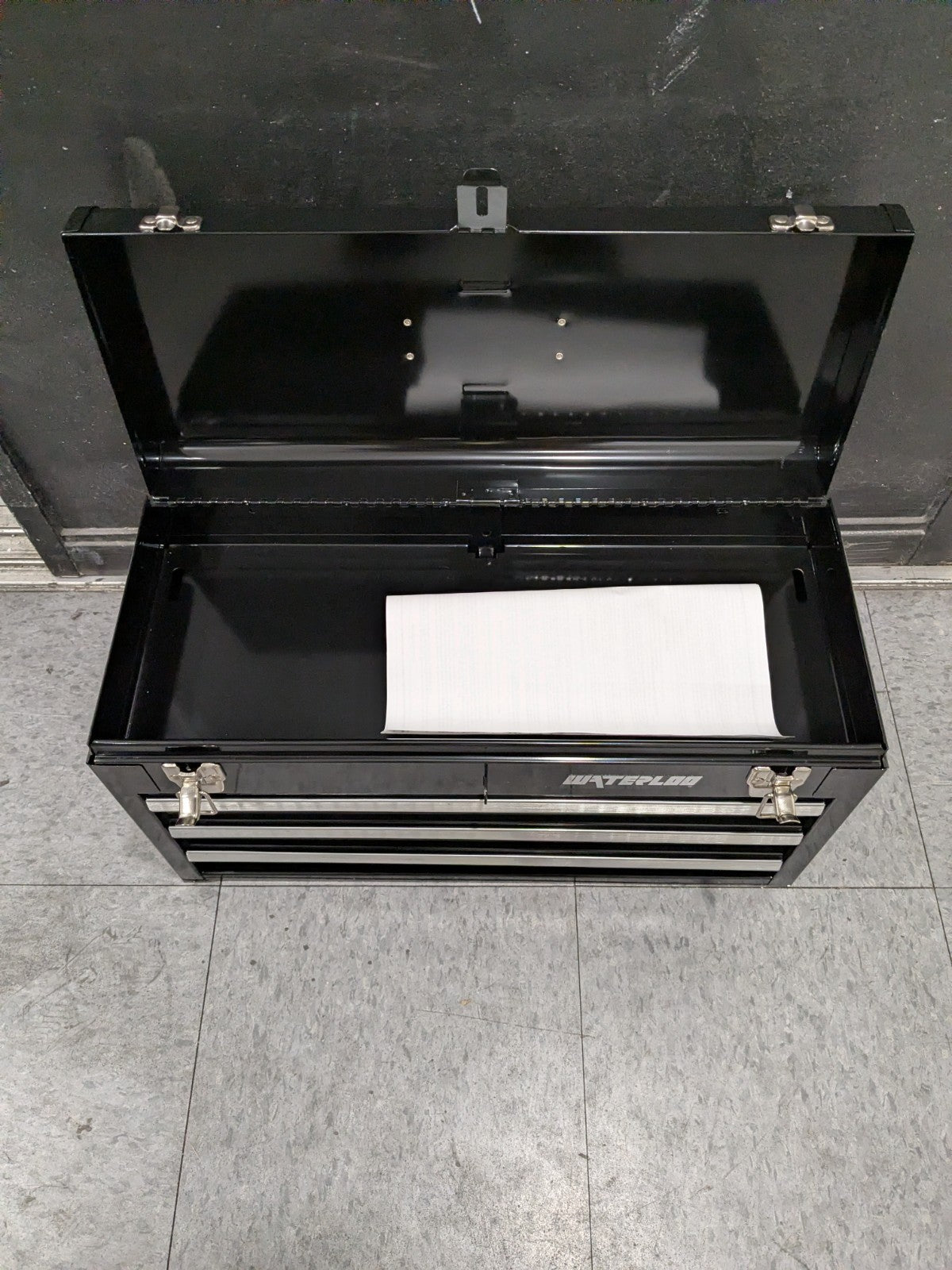 Waterloo 3 Drawer Portable Tool Chest 8-1/2" D x 12" H x 20-1/2" W MP-2012BK