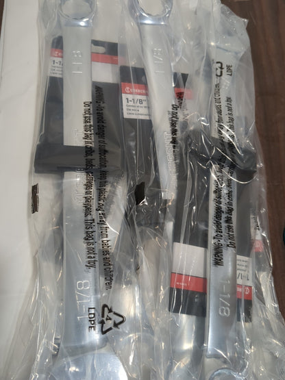 CRESCENT 6 pack of Combination Wrenches: 1-1/8" Head Size CCW15-05