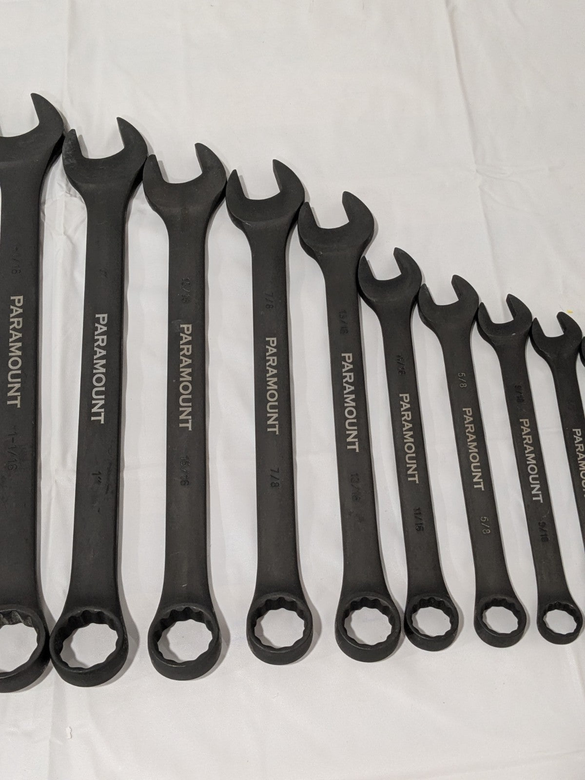 PARAMOUNT Combination Wrench Set: 13 Pc, 3/8 in - 1-1/4" 022-14SSET INCOMPLETE
