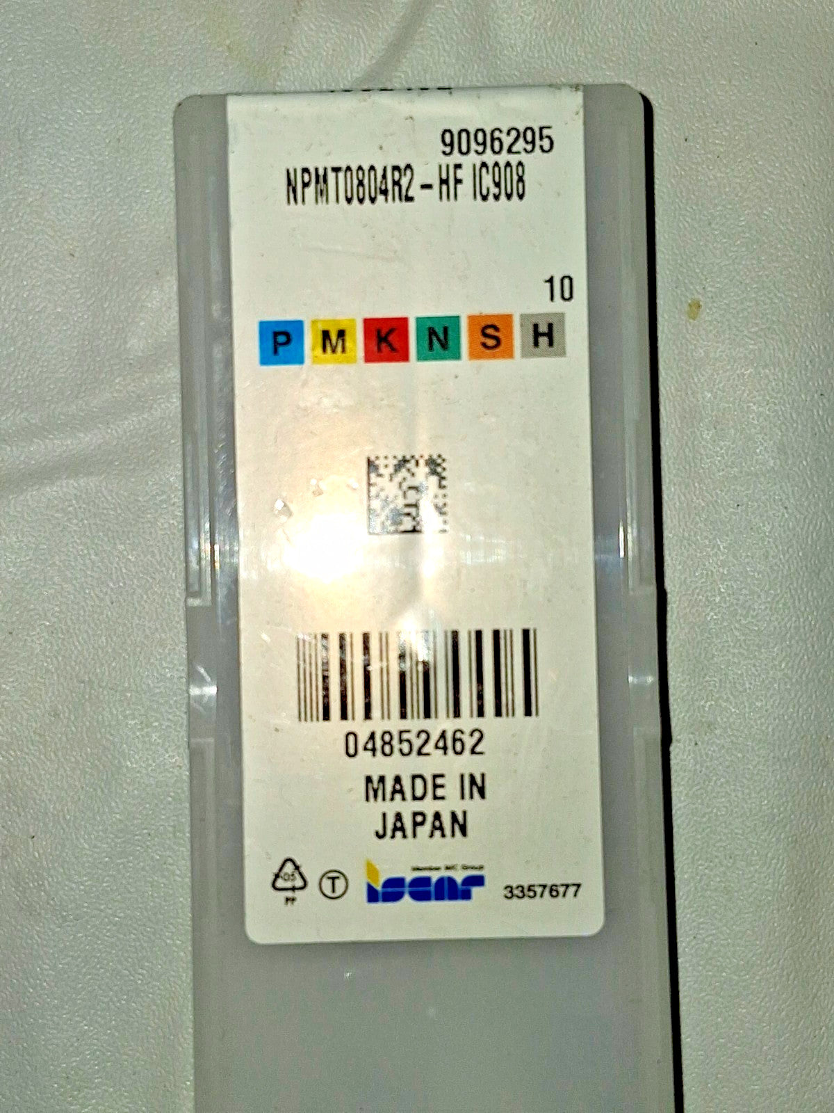 Iscar Carbide Drilling Inserts NPMT 080404R-HF-I IC908 Qty 10 3481575