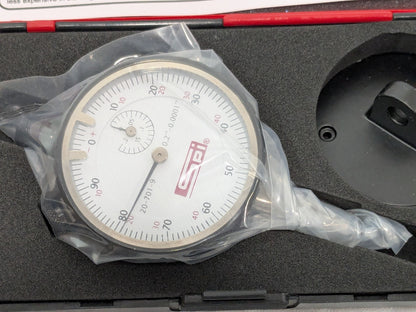 SPI Dial Drop Indicator 0.2" Range 0-100 &amp; 0-50-0 Grad 0.0001" Rea