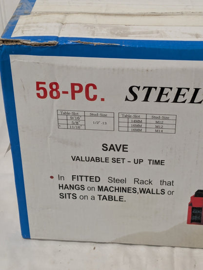 Fixture Clamp Step Block & Clamp Set: 58 Pc 400-3639