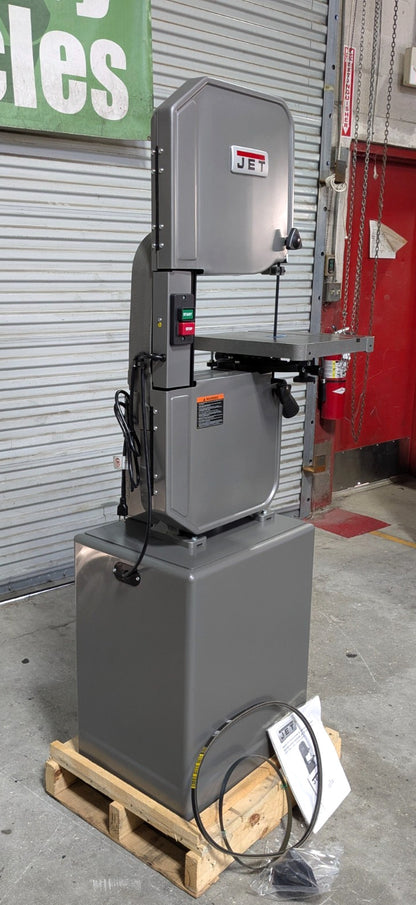 JET 14" Metal & Wood Vertical Bandsaw J-8201K 115/230V 1HP  Step Pulley/Gearbox