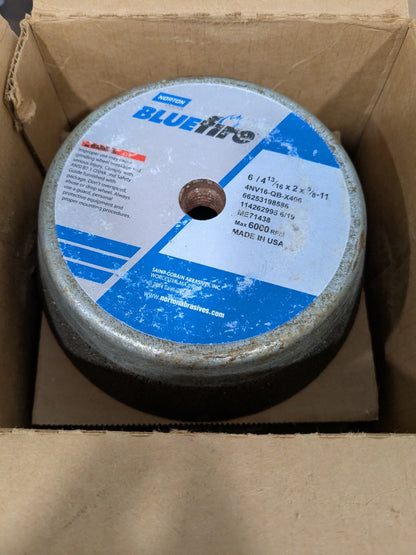 (5) Norton Tool & Cutting Grinding Wheel: 6" Dia, 16G, Q Hardness 66253198586
