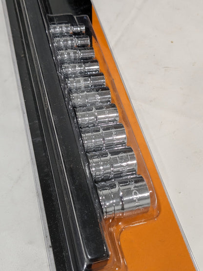 GEARWRENCH Standard Socket Set: 10 Pc, 1/4" Drive, 3/16 to 9/16" Socket 80303