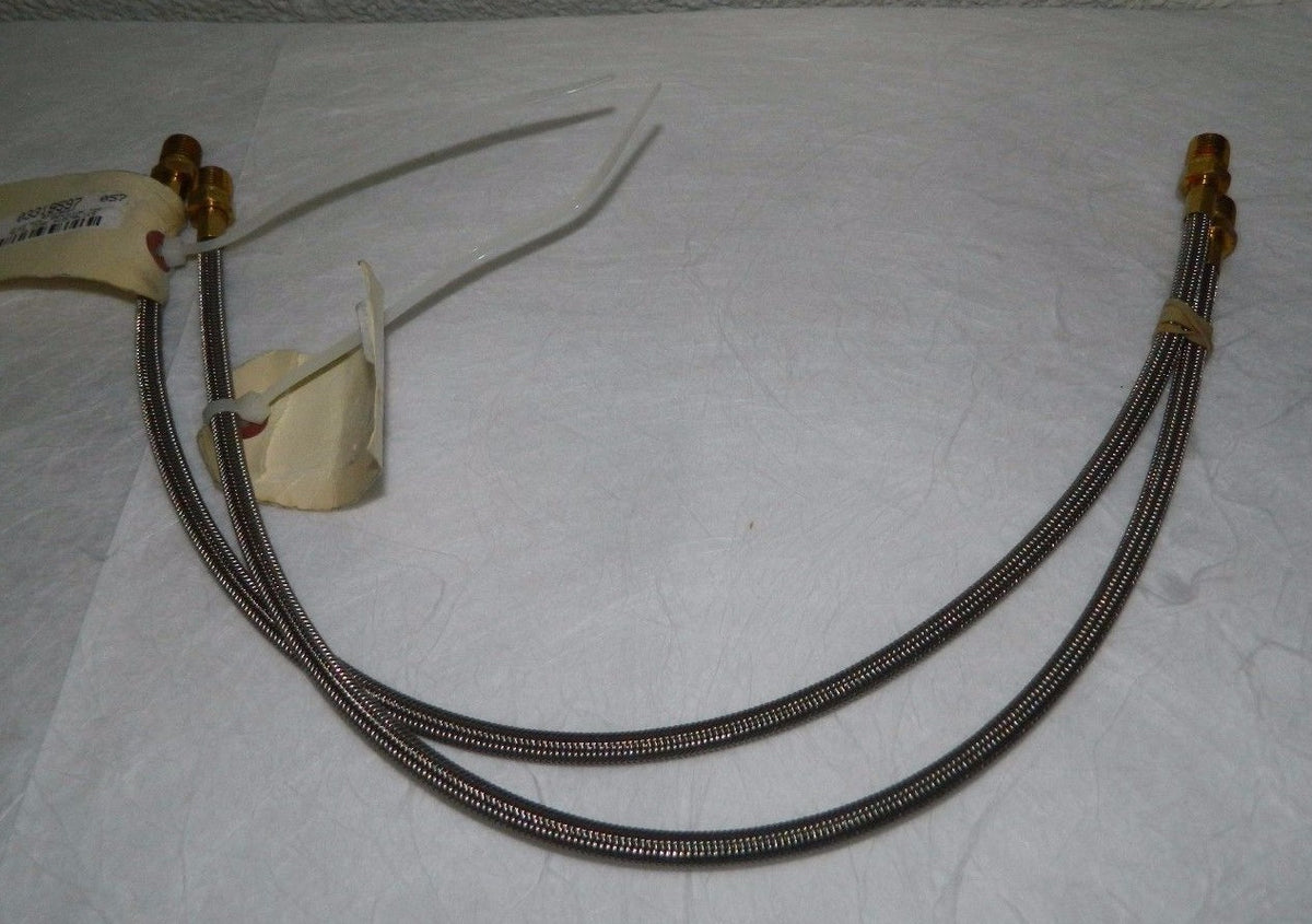 Pro  Flexible Metal Hose Assembly 3/16" ID 24" OAL Brass Qty.2 03319597