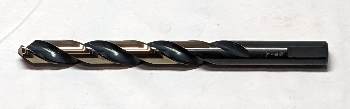 CLE-LINE  Jobber Length Drill Bit 1/2" (0.5000") 135 deg HSS  *3 PACK*