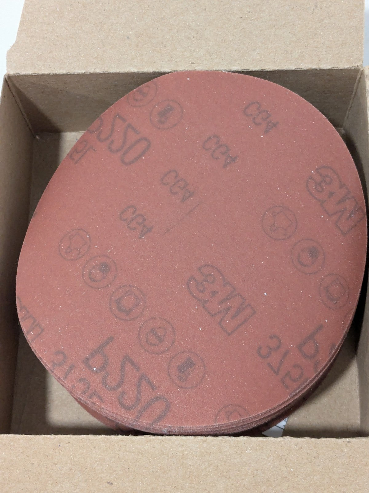 3M Aluminum Oxide Hook & Loop Disc 5" Diam, 220 Grit Qty 50 7100106759