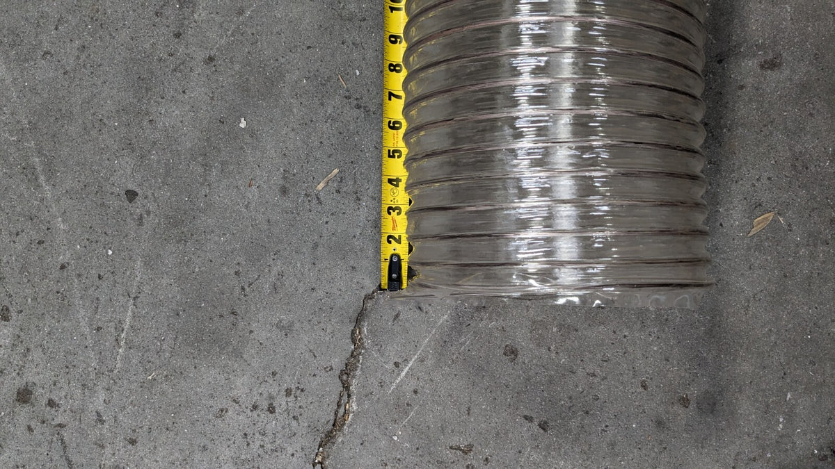 HI-TECH DURAVENT Blower Duct Hose PVC 8" ID 7 psi 25' -20 to 180°