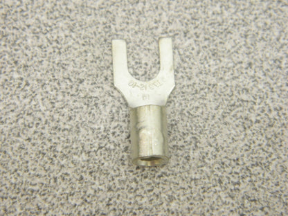 Standard Fork Terminal: Yellow, Non-Insulated, #10 Stud, Crimp Qty 96 C10-10F