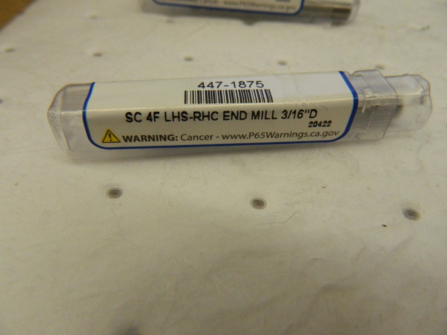 OSG Square End Mill: 3/16" 4 Fl 30 ° Helix qty 3 447-1875