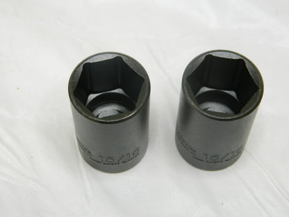 PROTO Impact Socket: 3/8" Drive Size 15/16" 6-Point, 2-7/8" OAL Qty 2 J7730HT