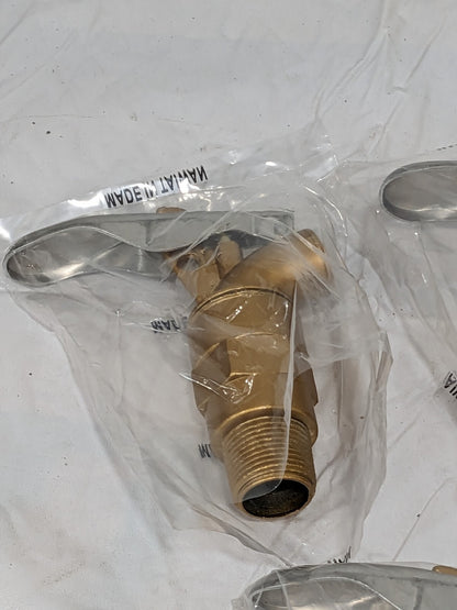 VESTIL 3/4" NPT Aluminum Adjustable Drum Faucet Qty 3 DFT-AL