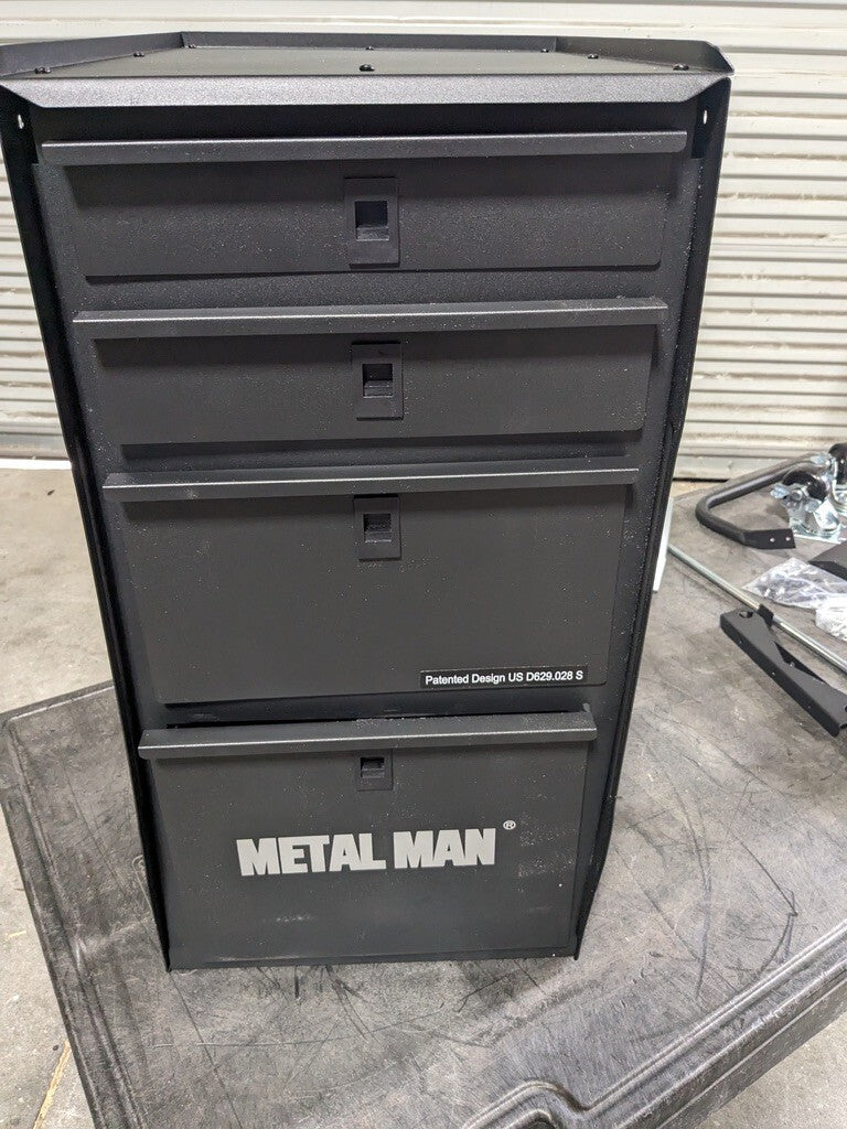 Metal Man Deluxe Welding Cabinet 4 Drawer 150 lb. Capacity DWC1 Scratch N Dent