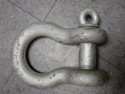 1-1/2 Nominal Chain Size, 17 Ton Carbon Steel Screw Anchor Shackle
