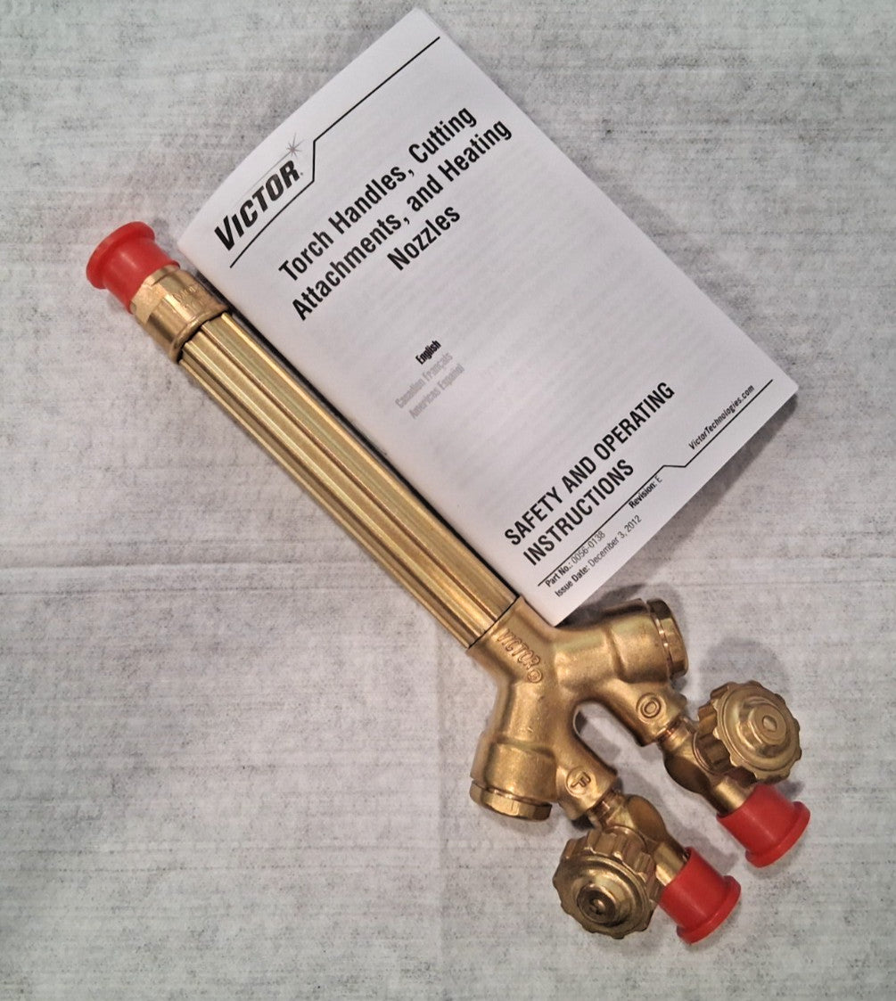Victor Medium Duty Standard Valves Torch Handle 8-1/2 in 100 Series  0382-0032