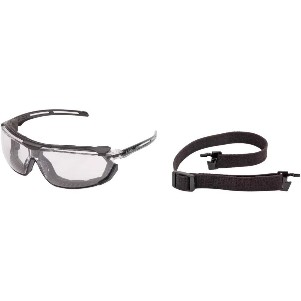 Uvex Safety Glasses Uvextra Anti Fog Polycarbonate Clear Lenses Frameless 8 pack