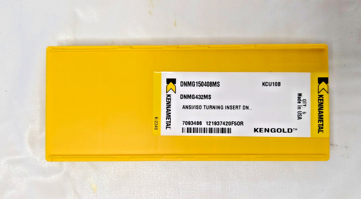 Kennametal Carbide Turning Inserts DNMG432MS KCU10B Qty 5 7093486