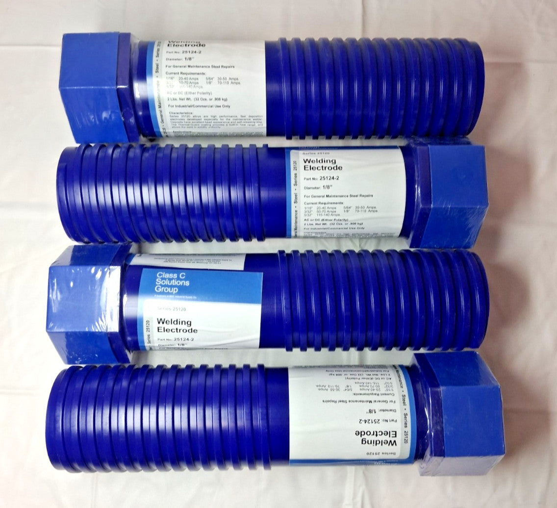 QTY4 Mild Steel Stick Welding Electrodes 1/8" Dia Series 25120 25124-2
