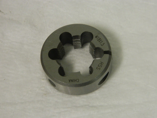 Interstate 03863958 M18 x 1.5" 1-1/2" Od HSS Round Die Qty. 1