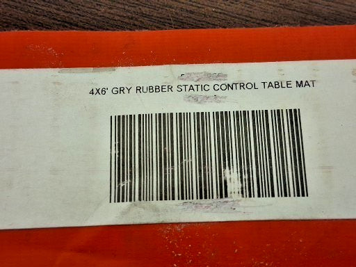 Pro-Safe Anti-Static Table Rubber Mat 6ft x 4ft PS-4872DXGFM