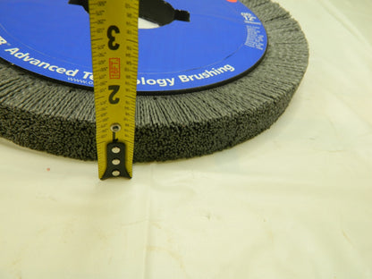 OSBORN Wheel Brush: 12" Wheel Dia, Crimped Nylon, 80 Grit, 3,000 RPM 78015