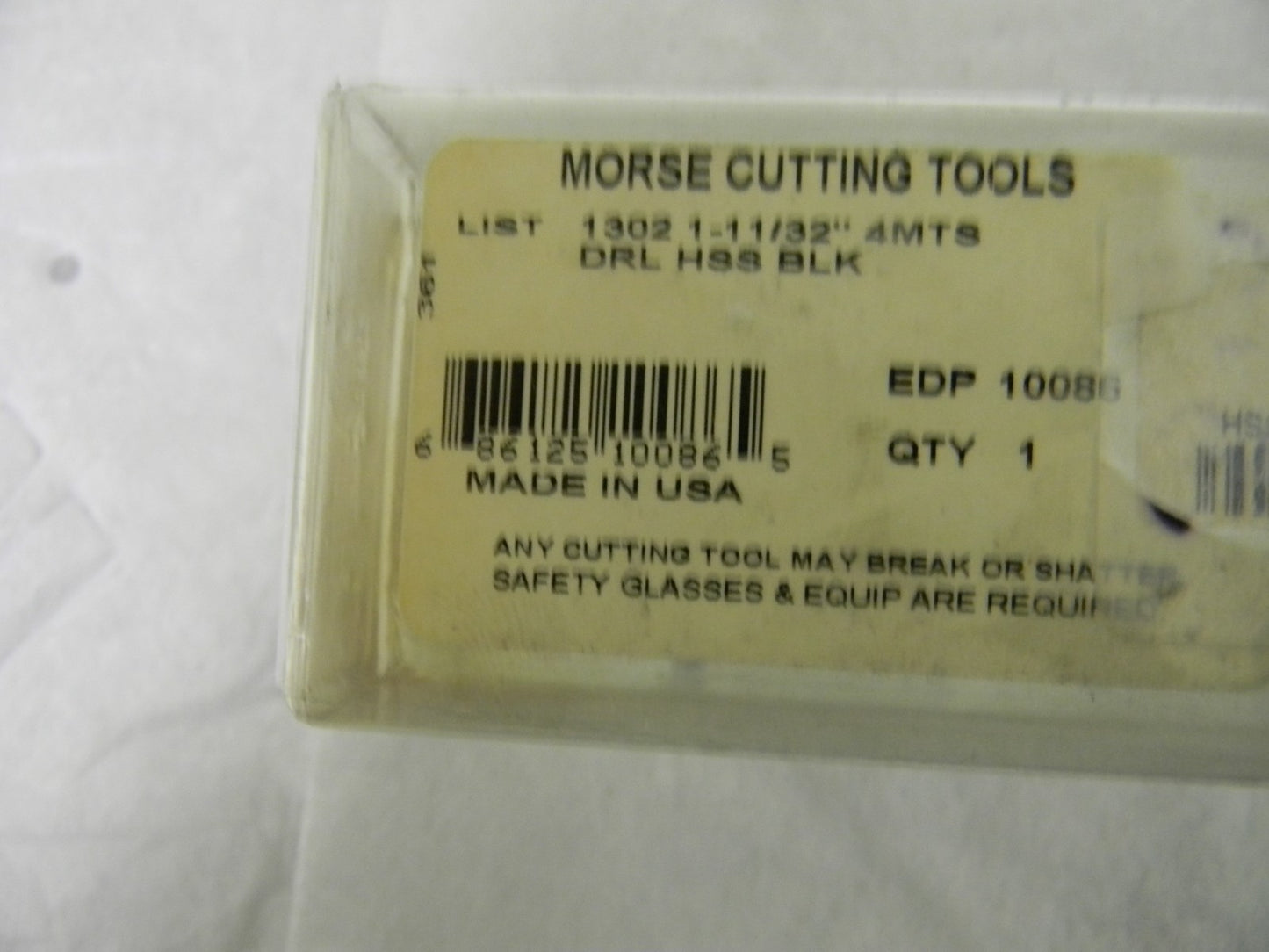 Morse Cutting Tools 4MT HSS Taper Shank Drill Bit 1-11/32 118º 14-3/8 L 10086
