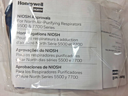 North Half Facepiece Respirator 2PK Elastomer Threaded Size Small 550030S