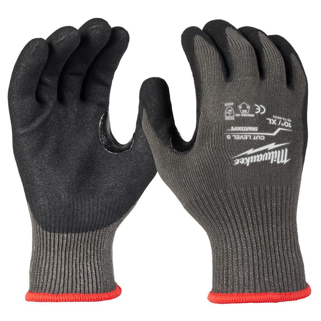 Milwaukee Cut-Resistant Gloves: ANSI Cut A5 Sz XL 12 Pairs 48-73-8653E