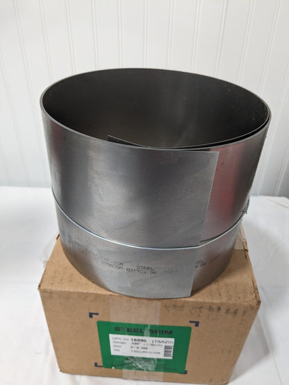 Precision Metal Shim Stock: Roll, 0.0200" Thick, 100" L, 6" W 16590