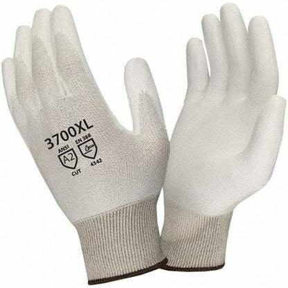 12 PAIRS Cordova Cut & Puncture Resistant Gloves White Size X-Large 3700XL