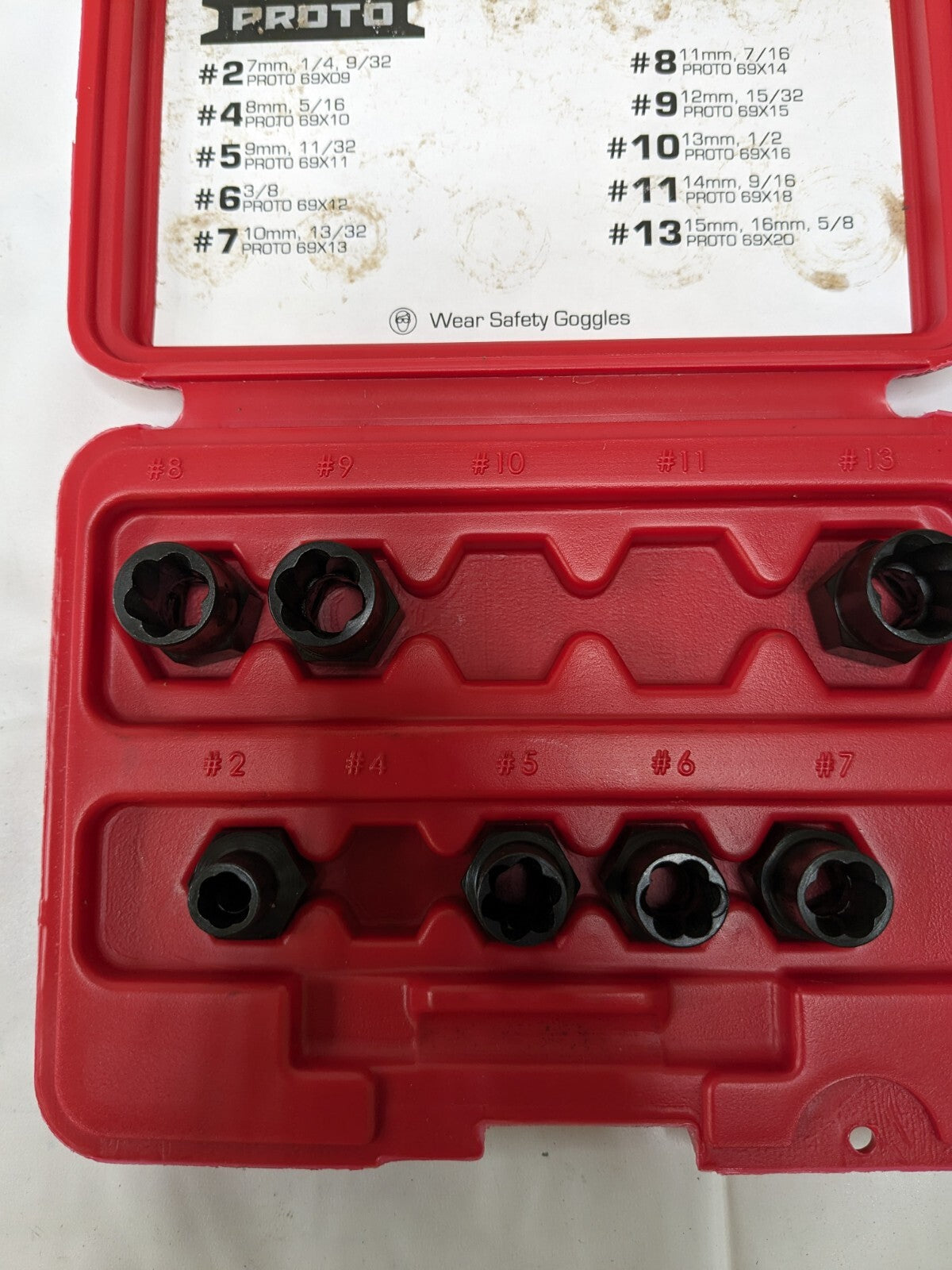 PROTO Socket & Wrench Bolt Extractor INCOMPLETE J69X00