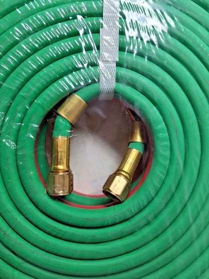 Parker EPDM Rubber Twin Line Welding Hose 1/4" ID 50' L B&B Fittings 7126NLF-600