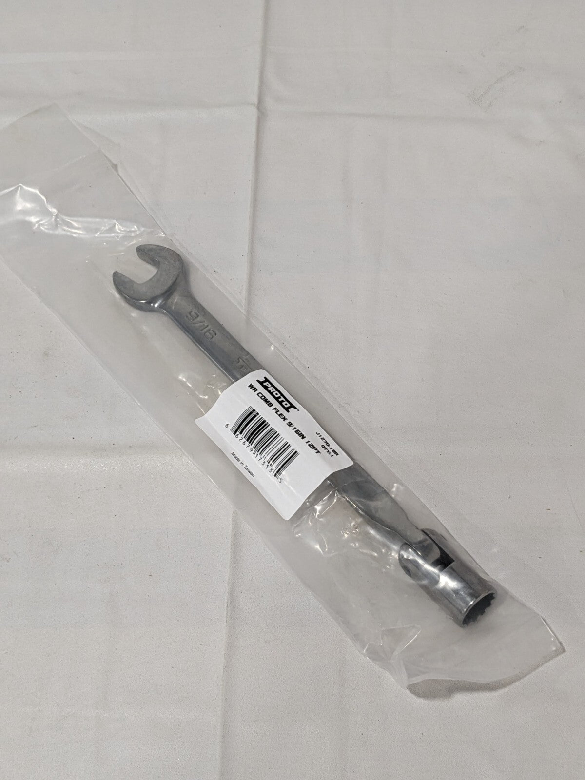 PROTO Combination Wrench: 9/16" Head Size, 15º Offset 8.6300" OAL