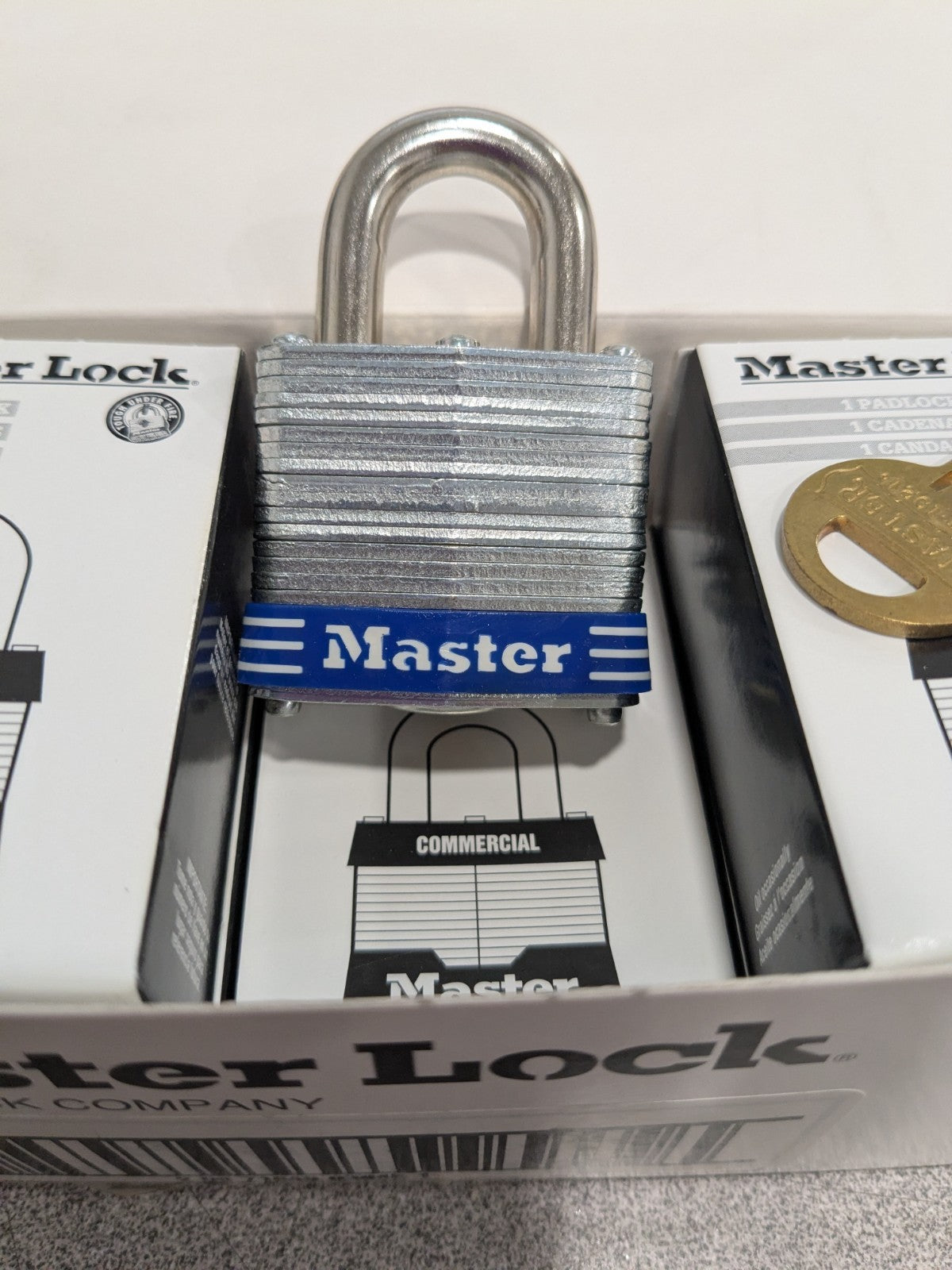 Master Lock Lockout Padlock: Keyed Different, Steel Shackle Qty 6 3BLU