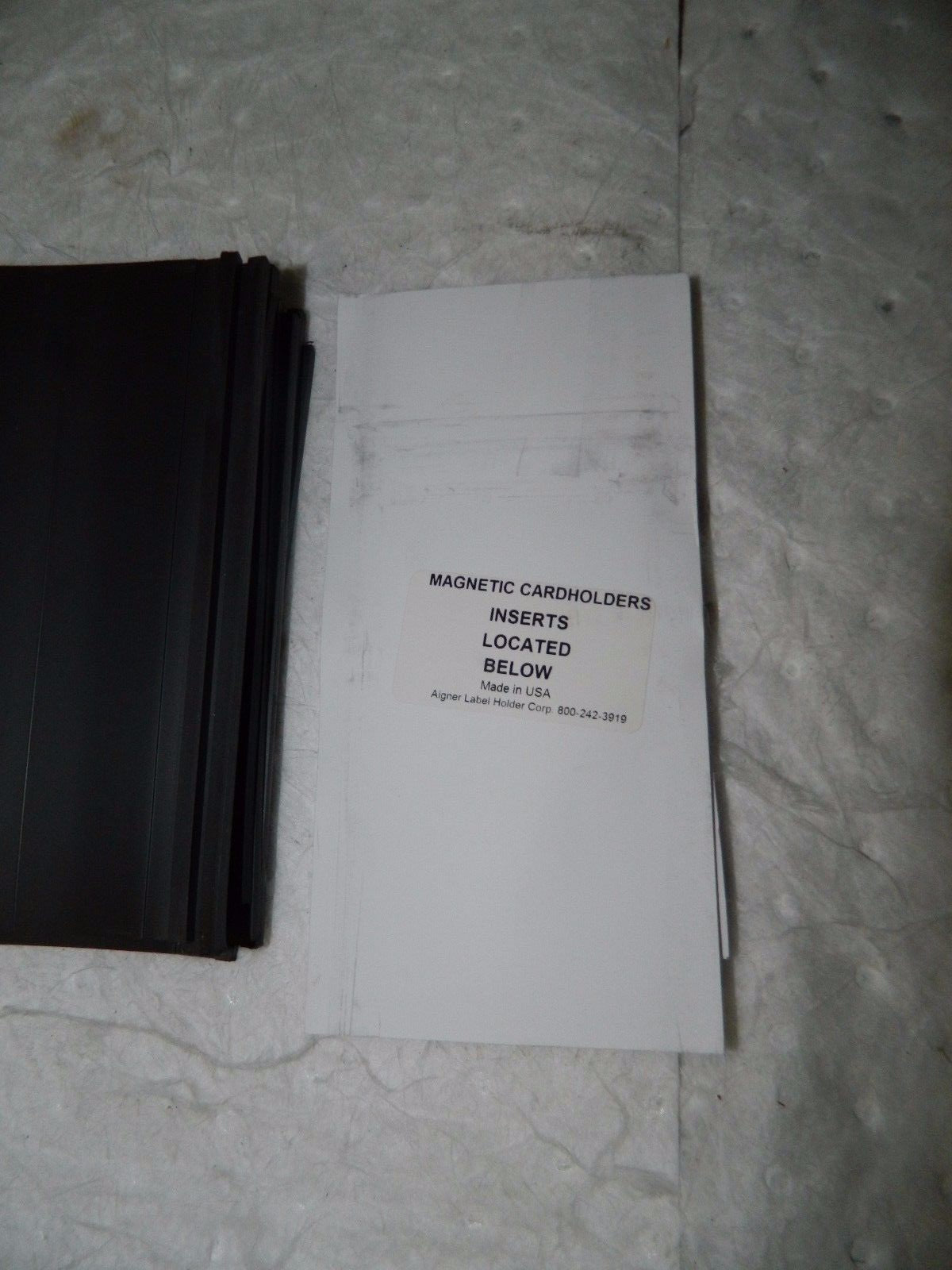Aigner Index 6" Long 3" Wide Magnetic Back Label Holder MC-306