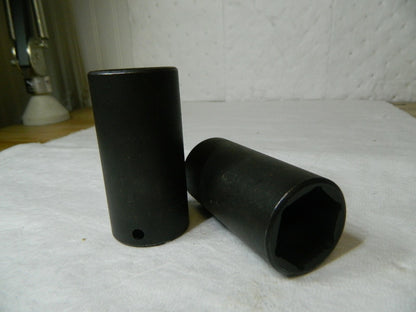 Proto 1/2" Drive 30mm Deep Impact Socket 6 Points, 3-1/2" OAL Qty 2 J7