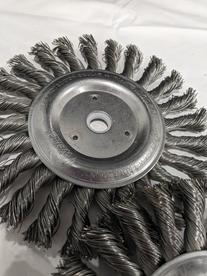 WEILER Wheel Brush: 6" Wheel Dia, 1/2" Face Width Qty 2 08105