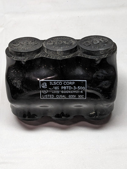 ILSCO Insulated Multi-Tap Connector 3 Port 2 Side Entry PBTD-3-500