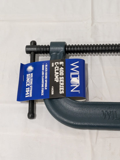 WILTON C-Clamp: 6-1/16" Max Opening, 4-1/8" Throat Depth 14256