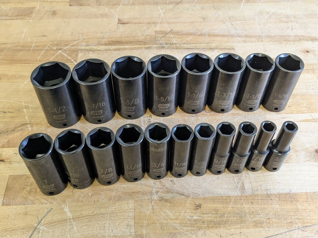 Gearwrench 183-Piece Master Impact Socket Set 6-Point SAE/Metric Standard/Deep