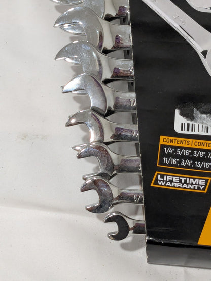GEARWRENCH Combination Wrench Set: 11 Pc, 1/4" - 15/ 16" Wrench 9312 INCOMPLETE