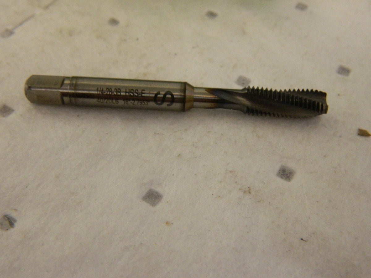 WALTER Spiral Flute Tap: 1/4-28 UNF 3fl Cobalt 5080758