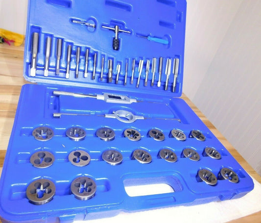 Interstate 41 Pc Tap & Non-Adjustable Round Die Set 1/8-27 to 3/4-16 63328470