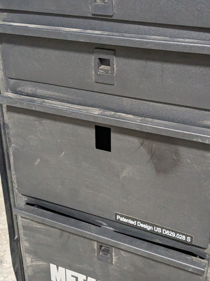 Metal Man Deluxe Welding Tool Box Storage Cabinet 4 Drawer DWC1 Used